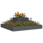 vidaXL Jardinera de madera maciza de pino gris 80x80x27 cm vidaXL Jardinera de madera maciza de pino gris 80x80x27 cm