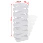vidaXL Paragüero soporte para bastones de acero 48,5 cm vidaXL Paragüero soporte para bastones de acero 48,5 cm