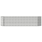 vidaXL Jardinera arriate acero recubrimiento polvo plata 296x80x68 cm vidaXL Jardinera arriate acero recubrimiento polvo plata 296x80x68 cm