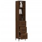 vidaXL Aparador alto madera contrachapada roble marrón 34,5x34x180 cm vidaXL Aparador alto madera contrachapada roble marrón 34,5x34x180 cm