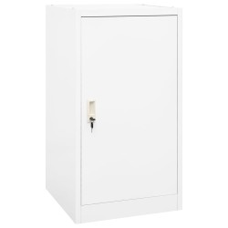 vidaXL Armario para sillas de montar acero blanco 53x53x105 cm   