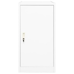 vidaXL Armario para sillas de montar acero blanco 53x53x105 cm   