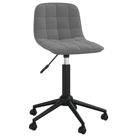 vidaXL Sillas de comedor giratorias 6 unidades terciopelo gris oscuro