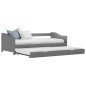 vidaXL Estructura de sofá cama madera de pino gris 90x200 cm vidaXL Estructura de sofá cama madera de pino gris 90x200 cm