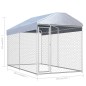 vidaXL Perrera de exterior con toldo 382x192x225 cm vidaXL Perrera de exterior con toldo 382x192x225 cm