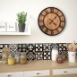 vidaXL Reloj de pared vintage movimiento cuarzo madera metal 60 cm XXL vidaXL Reloj de pared vintage movimiento cuarzo madera metal 60 cm XXL