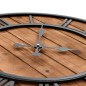 vidaXL Reloj de pared vintage movimiento cuarzo madera metal 60 cm XXL vidaXL Reloj de pared vintage movimiento cuarzo madera metal 60 cm XXL