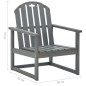 vidaXL Sillones de jardín 2 unidades madera maciza de acacia gris vidaXL Sillones de jardín 2 unidades madera maciza de acacia gris