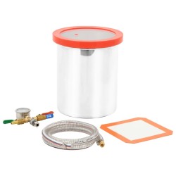 vidaXL Cámara de vacío de acero inoxidable 11,42 L