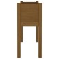 vidaXL Jardinera de madera maciza de pino marrón miel 70x31x70 cm vidaXL Jardinera de madera maciza de pino marrón miel 70x31x70 cm