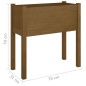 vidaXL Jardinera de madera maciza de pino marrón miel 70x31x70 cm vidaXL Jardinera de madera maciza de pino marrón miel 70x31x70 cm