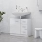vidaXL Armario para lavabo madera contrachapada blanco 63x30x54 cm vidaXL Armario para lavabo madera contrachapada blanco 63x30x54 cm