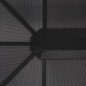 vidaXL Cenador con tejado aluminio 4x3x2,6 m negro vidaXL Cenador con tejado aluminio 4x3x2,6 m negro