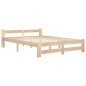 vidaXL Estructura de cama de madera maciza de pino 140x200 cm vidaXL Estructura de cama de madera maciza de pino 140x200 cm