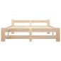 vidaXL Estructura de cama de madera maciza de pino 140x200 cm vidaXL Estructura de cama de madera maciza de pino 140x200 cm