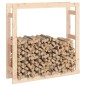 vidaXL Estante para leña madera maciza de pino 100x25x100 cm vidaXL Estante para leña madera maciza de pino 100x25x100 cm