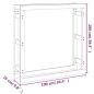 vidaXL Estante para leña madera maciza de pino 100x25x100 cm vidaXL Estante para leña madera maciza de pino 100x25x100 cm