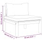 vidaXL Muebles de jardín 6 pzas cojines crema madera maciza de acacia 