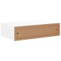 vidaXL Estantes de pared con cajón 2 uds MDF blanco 40x23,5x10 cm vidaXL Estantes de pared con cajón 2 uds MDF blanco 40x23,5x10 cm