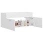 vidaXL Armario para lavabo madera contrachapada blanco 100x38,5x46 cm vidaXL Armario para lavabo madera contrachapada blanco 100x38,5x46 cm