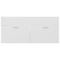 vidaXL Armario para lavabo madera contrachapada blanco 100x38,5x46 cm vidaXL Armario para lavabo madera contrachapada blanco 100x38,5x46 cm