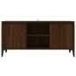 vidaXL Mueble de TV con patas de metal marrón roble 103,5x35x50 cm