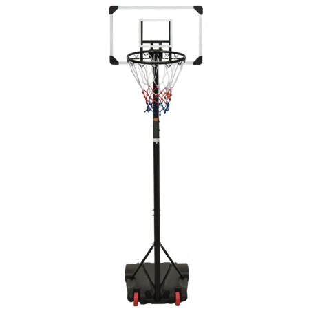 vidaXL Canasta de baloncesto policarbonato transparente 216-250 cm