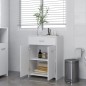 vidaXL Armario de baño madera contrachapada blanco 60x33x80 cm vidaXL Armario de baño madera contrachapada blanco 60x33x80 cm