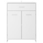 vidaXL Armario de baño madera contrachapada blanco 60x33x80 cm vidaXL Armario de baño madera contrachapada blanco 60x33x80 cm
