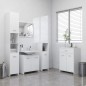 vidaXL Armario de baño madera contrachapada blanco 60x33x80 cm vidaXL Armario de baño madera contrachapada blanco 60x33x80 cm