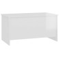 vidaXL Mesa de centro contrachapada blanco brillo 102x55,5x52,5 cm 