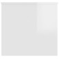 vidaXL Mesa de centro contrachapada blanco brillo 102x55,5x52,5 cm 