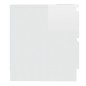 vidaXL Mesita de noche madera contrachapada blanco brillo 50x39x43,5cm vidaXL Mesita de noche madera contrachapada blanco brillo 50x39x43,5cm