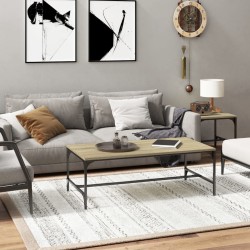 vidaXL Mesa de centro madera contrachapada roble Sonoma 100x50x35 cm