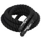 vidaXL Cuerda de batalla poliéster negro 9 m 6,8 kg vidaXL Cuerda de batalla poliéster negro 9 m 6,8 kg