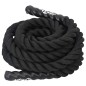 vidaXL Cuerda de batalla poliéster negro 9 m 6,8 kg vidaXL Cuerda de batalla poliéster negro 9 m 6,8 kg