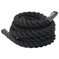 vidaXL Cuerda de batalla poliéster negro 9 m 6,8 kg vidaXL Cuerda de batalla poliéster negro 9 m 6,8 kg