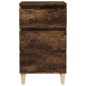 vidaXL Mesita de noche madera contrachapada roble ahumado 40x35x70 cm vidaXL Mesita de noche madera contrachapada roble ahumado 40x35x70 cm