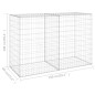 vidaXL Muro de gaviones con cubiertas acero galvanizado 150x60x100 cm