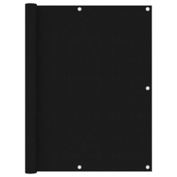 vidaXL Toldo para balcón tela oxford negro 120x500 cm