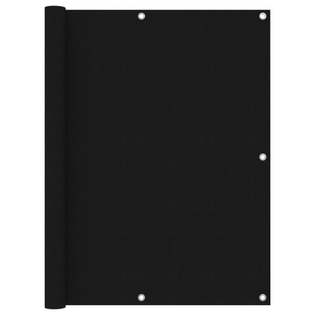 vidaXL Toldo para balcón tela oxford negro 120x500 cm
