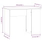 vidaXL Escritorio de madera contrachapada blanco 100x55x75 cm vidaXL Escritorio de madera contrachapada blanco 100x55x75 cm