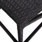 vidaXL Banco de jardín de ratán sintético negro 120 cm vidaXL Banco de jardín de ratán sintético negro 120 cm