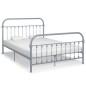 vidaXL Estructura de cama de metal gris 160x200 cm vidaXL Estructura de cama de metal gris 160x200 cm