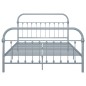 vidaXL Estructura de cama de metal gris 160x200 cm vidaXL Estructura de cama de metal gris 160x200 cm