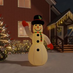 vidaXL Muñeco de nieve inflable con LEDs 370 cm