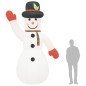 vidaXL Muñeco de nieve inflable con LEDs 370 cm vidaXL Muñeco de nieve inflable con LEDs 370 cm