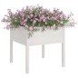 vidaXL Jardineras 2 uds madera maciza de pino blanco 70x70x70 cm vidaXL Jardineras 2 uds madera maciza de pino blanco 70x70x70 cm