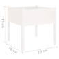 vidaXL Jardineras 2 uds madera maciza de pino blanco 70x70x70 cm vidaXL Jardineras 2 uds madera maciza de pino blanco 70x70x70 cm