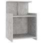 vidaXL Mesita de noche madera contrachapada gris hormigón 40x35x60 cm vidaXL Mesita de noche madera contrachapada gris hormigón 40x35x60 cm